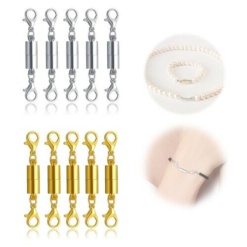 MILANQW ネックレス 留め具 マグネット留め具 簡単装着 磁気クラスプ エンドパーツ エンドパーツ ジュ..
