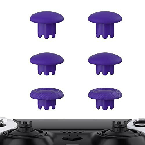 eXtremeRate ps5コントローラーedgeに対応用交換用サムスティック(ピュアカラー)、ps5 edgeコントローラーに対応用交換アナログスティックジョイスティックキャップ(コントローラー本体や