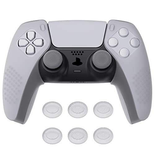 PlayVital ps5コントローラーに対応するカバー、分割デザインでグリップ部分だけに対応するケース、ps5コントローラーに対応する親指スティックキャップ付き、充電スタンドには使用でき PlayVital ps5コントローラーに対応するカバー、分割デザインでグリップ部分だけに対応するケース、ps5コントローラーに対応する親指スティックキャップ付き、充電スタンドには使用でき