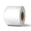 YIKIADA 感熱ラベルシール 白 丸シール 直径76mm ラベルシール 500枚入り/巻 プリンター対応 感熱ロール紙 強粘着 ロール紙 ステッカー シール...