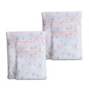 TAMA KOUGEI 洗濯ネット セット 角型 4枚 M:50*40cm*2 S:40*30cm*2 洗濯袋 無蛍光剤 抗菌 ランドリーネット 細かい綱目 丈...