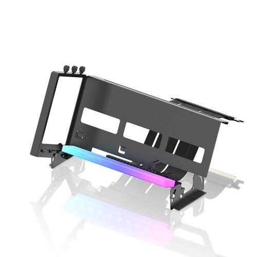 EZDIY-FAB VRGB  PCIe4.0 GPUuPbg }`AOOtBbNJ[hz_[ ARGB 5V 3sLEDCg PCIe 4.0 X16 Gen4 CU[P[u90xp17cm ubNLbg