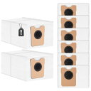 8 個セット エルサット ダストバッグ Euf y Omni C20/C10 フーバーアクセサリーに対応,3L 大容量