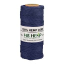 手芸用品麻紐 1mm, 長約 62m (019 DARK BLUE)