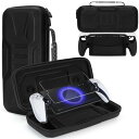 JoyHood 収納ケース専用PS Portal - 3 in 1、ケース用 PSポータルハード、耐衝撃バッグ対応 PS5リモートプレイヤー + シリコンケース + 1枚保護フィルム、ハードケース対応 Playstation Portal 大容量(2)