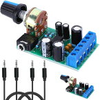DAOKAI 2PCS TDA2822M DC 1.8-12V の可聴周波アンプ板 2.0 2PCS 3.5mm の音声ケーブルが付いているスピーカーのためのデュアル・チャネル ステレオ AUX 可聴周波アンプ板モジュール