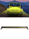 CHELHEAD 14インチ LEDライトバー 36W 3000K イエロー 12V/24V両対応 単列高密度LED配置 ハイブリッド光束タイプ 高輝度 アルミニウム合金製 IP67防水防塵 車外作業灯 トラック/農機/建設機械用 頑