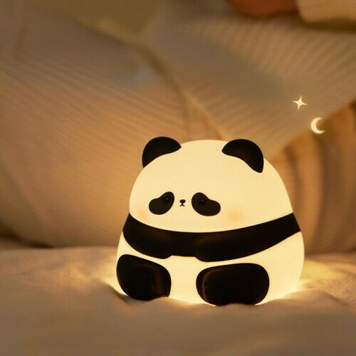 CLEAYODO パンダナイトライト ベッドライト テーブルランプ シリコンランプ 授乳ライト 室内照明 色温度/明るさ調節 Led USB充電式 部屋の可愛い装飾 癒しの夜の光 誕生日、クリスマスプレ