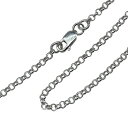 (ゴロクロ) 925シルバー製 ロールチェーン 60cm 銀 ペンダント メンズ カスタム パーツ アクセサリー 素材 シルバー チェーン/サイズ選択可