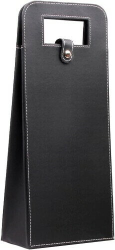 Anberotta ベーシック ワインバッグ シャンパン ボトルバッグ 収納 ケース 持ち運び 手提げ袋 N-W093-B (ブラック)