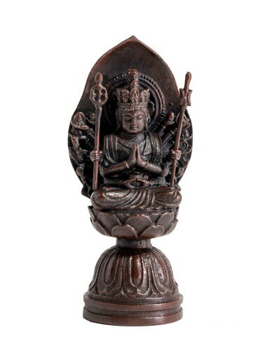 仏像 千手観音菩薩 7.8cm (蝋型銅製） 仏師：牧田秀雲 原型＿（子年生まれ）十二支守り本尊 干支 高岡..