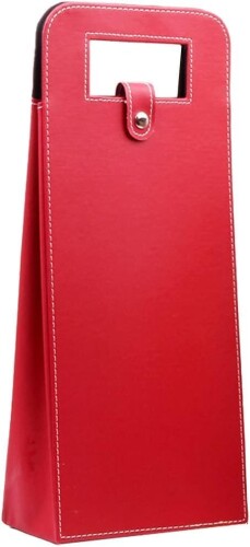 Anberotta ベーシック ワインバッグ シャンパン ボトルバッグ 収納 ケース 持ち運び 手提げ袋 N-W093-R (レッド)