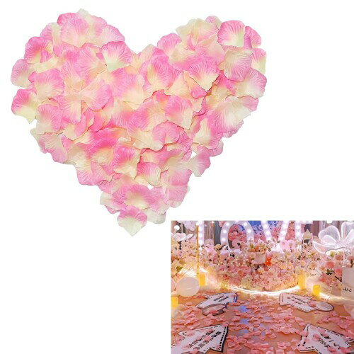 nalaina 紙吹雪 花びら (約3000枚) フラワーシャワー はなびら バラの花びら プロポーズ 飾り ウエディング 結婚式 誕生日 お祝い 母の日 パーティー用飾り付け ピンク