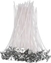 TAORAYO キャンドル芯 ロウソクの芯 座金付き ハンドメイド ジェルキャンドル ソイワックス ジェルキャンドル ワックス ロウキャンドル ウィック 芯 コーティング 手作り DIY 50PCS (20CM)