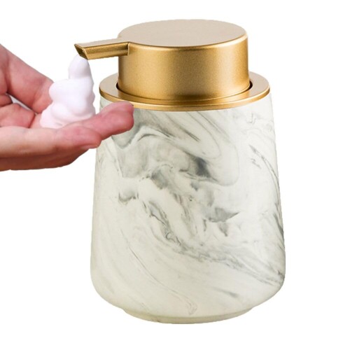 ELECTRO-WEIDEWORLD ソープディスペンサー 陶器 泡 380ml ソープボトル 詰め替え容器 ハンドソープ ハ..