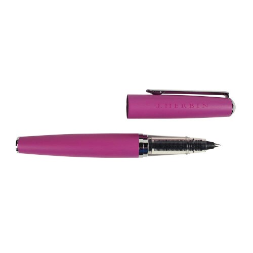 エルバン ボールペン エルバン ボールペン カートリッジインク用 ブラス ピンク ペン先0.5mm カートリッジインク1本付き(色:ナイトブルー)HERBIN hb21666