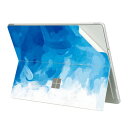 Digi-Tatoo Surface 専用スキンシール カバー ステッカー (Surface Pro 8 用) 全身保護、取り外し可能、傷つき防止および残留物フリー (Blue Paint)