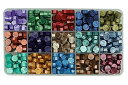 シーリングワックス ワックスビーズ シー リングスタンプ 蝋封 15色 約375粒 結婚式 ギフトボックス 招待状 DIY用 (15色 ミックスA)