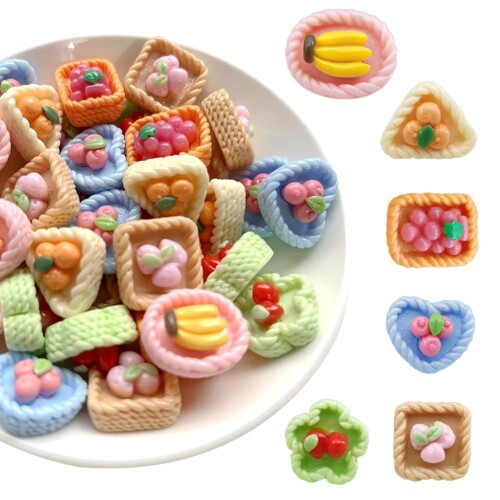 TVETE デコパーツ ミックス 樹脂カボション デコパーツ かわいい装飾素材 かわいい点心デコレーション..