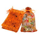 ハロウィン ラッピング 袋 お菓子 巾着袋 蜘蛛の巣 オーガンジー プレゼント 袋 50枚入り ギフト 贈り物用 小分け袋 ギフトバッグ