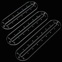 PH PandaHall 180~230x54x2.8~3mm 3個 ジッパーガイド縫製ツール 楕円形 カスタムアクリルジッパー縫製ツール ジッパー用接着剤 縫製用
