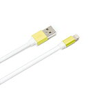 iCharger Apple MFi認証 Lightningコネクタ用 USBフラットケーブル0.8m イエロー PG-LC08M05YE