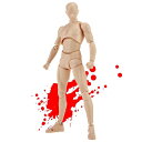 MemeDa デッサン人形 多関節可動 スタンド付き ポーズ変更可能 モデル人形 塗装用 筋肉質な体型 男性(イエロー)