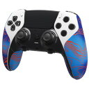 PlayVital ps5 Edgeコントローラーに対応用滑り止め汗吸収グリップステッカー、ps5 edgeコントローラーに対応するプロなテクスチャード加工のソ...