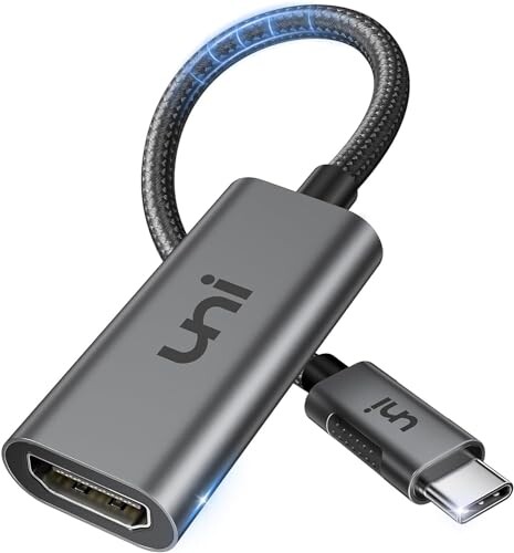 USB Type-C HDMI変換アダプタ uniAccessories タイプC端子 HDMI変換アダプター Thunderbolt 4/3 iPhone 15 Pro/Max、MacBook Pro 2023/Air 2022、iPad Pro/Air 5、XPS、Chromebook等に対応