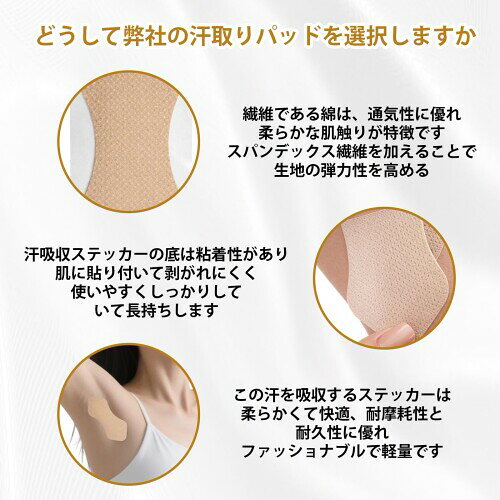 脇汗パッド 100枚入り わきあせパット わきあせパット メンズ 菱型デザイン 汗対策...