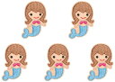 ワッペン 人魚姫 アイロン接着 アップリケ 刺繍パッチ 子供 子ども 女の子 かわいい 刺?徽章 刺しゅうパッチ 補修 ワッペン DIY 装飾 衣類 飾り アク...