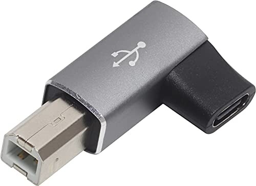 I[fBIt@ USBϊRlN^ USB2.0 L^C USB-B (IX) - USB-C (X) ϊA_v^ 480Mbps Ή Vo[