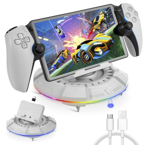 L'QECTED PS Portal 充電スタンド PS5 Portal リモートプレーヤー 充電ドック 23種類のRGBライトモード付き PSポータル 周辺機器 アクセサリー L'QECTED PS Portal 充電スタンド PS5 Portal リモートプレーヤー 充電ドック 23種類のRGBライトモード付き PSポータル 周辺機器 アクセサリー