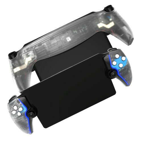 P5ポータル用交換シェルプレート DOBEWINGDELOUフロントカバー&バックプレート カスタムフルハウジングケースカバー DIYハンドヘルドコンソールフェースプレート ABS透明
