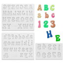 5WYOUKE アルファベット シリコンモールド 大文字 小文字 数字 3点セット レジン DIY キーホルダー ネックレス イヤリング ピアス 樹脂工芸品 樹...