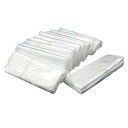 Edinstry シュリンクフィルム 熱収縮袋 シュリンクラップ 8x20cm 100枚入り クリア POF 1way 保護カバー 汚れ防止フィルム ギフト リ...