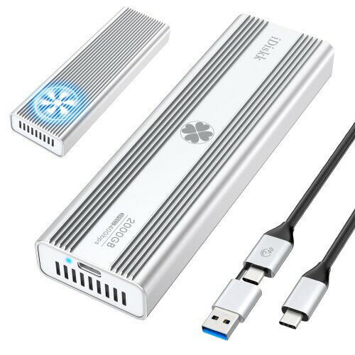 楽天アルメリアセカンドストアiDiskk 外付け SSD 2TB USB4.0 40Gbps 読込み最大3100MB/秒 高放熱ファン搭載 超高速軽量小型 ポータブル 外部SSDドライブ・ストレージ Type-C/USB-Aのデバイス/Macbook/Android、PC、タブレットPC、ノート