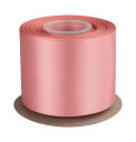 両面サテンリボン 幅75mm 長さ22M 手芸 DIY 花束 ギフト ラッピング 包装-ダスティローズ