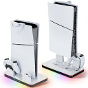 Mytrix PS5/PS5 Slim スタンド 縦置き 冷却ファン付き PS5 / PS5 Slim Disc& Digital Edition用充電スタンド...