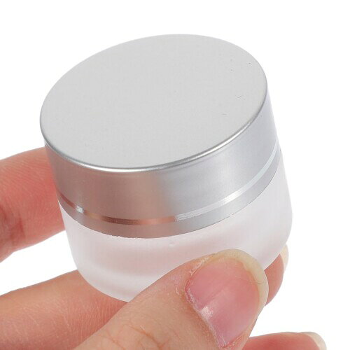 FRCOLOR ガラス クリーム容器 5Ml 10個セット 詰め替え用 小分けジャー トラベル用 メイクアップ保管 耳カバー防水シリコン付き almeria-secondstore-10897949 アルメリアセカンドストア サンプル画像3