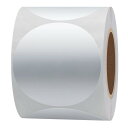 Hybsk カラーラベル ドットシール 50 mm シルバー 丸シール 大容量 ロールシールドット粘着ラベルアート光沢ラベル1ロール 300枚 円形シール(シル...