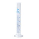 PATIKIL 25ml 3.3 ホウケイ酸ガラスメスシリンダー 高透明 ラウンド ベース ブルー 目盛り シリンダー ラボ家庭用 クリア