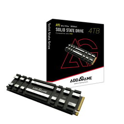 addlink 台湾製 Addgame A93 4TBM.2 2280 PCIe 4.0 NVMe SSD ヒートシンク 一体型- TLC DRAMレス Gen4X4 SSD 読込速度 7400 MB/秒 メーカー5年保証