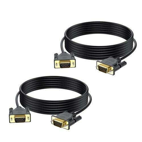 BREILYTCH VGA P[u VGA - VGA P[u VGA to VGA Cable (IX - IX) 15j24kbL m[gp\RA erAvWFN^[ȂǂɑΉ (ubN)