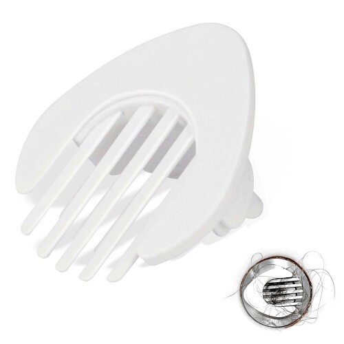 ヘアキャッチャー 髪の毛取り お風呂 排水口カバー 浴室 排水溝 ネット ヘアドレンキャッチャー浴室・浴槽・キッチン用浴槽排水口カバー 白