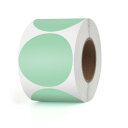 YIKIADA 感熱ラベルシール 緑 丸シール 直径50mm ラベルシール 500枚入り/巻 プリンター対応 感熱ロール紙 強粘着 ロール紙 ステッカー シール...