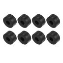 Kozelo 8個セットのゴムスペーサー 10x15x30mm 防振アイソレーションパッド 家庭用車両ボートアクセサリー ネオプレン 黒
