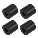 Kozelo 4個セットのゴムスペーサー 4x40x40mm 防振アイソレーションパッド 家庭用車両ボートアクセサリー ネオプレン 黒