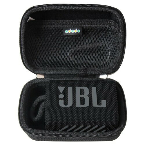 JBL GO4 / JBL GO3 Bluetooth ポータブルスピーカー 専用保護収納ケース-Adada (ブラック)