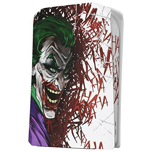 eXtremeRate eXcover Clown Hahaha Top Bottom Cover Compatible with ps5 Console Disc Edition, Replacement Faceplate Backplate Shell Skin Compatible with ps5 Console Disc Version - Console NOT Included